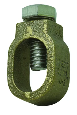 ABRAZADERA PARA VARILLA DE TIERRA, BRONCE, 1/2", #10-#2AWG, 1 PIEZA