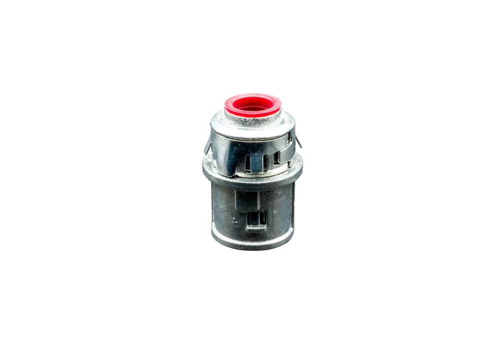 3/8" TRADE SIZE SNAP IN MC CONECTOR AISLADO DIE CAST 1/2" KO SIZECABLE RANGE: 0.485" - 0.612"