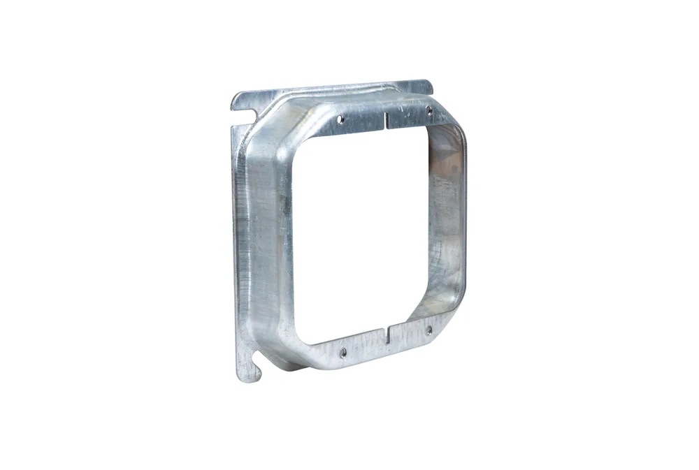 Anillo de Dispositivo Cuadrado de 4" de Dos Polos - 1" Elevado