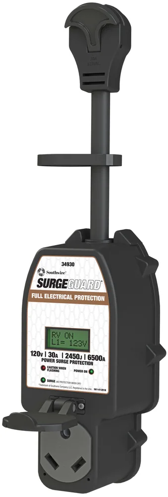 MEDIDOR DE SOBRETENSIÓN PORTÁTIL 30A CON MEJORA, O/U, LCD, 30A 120V