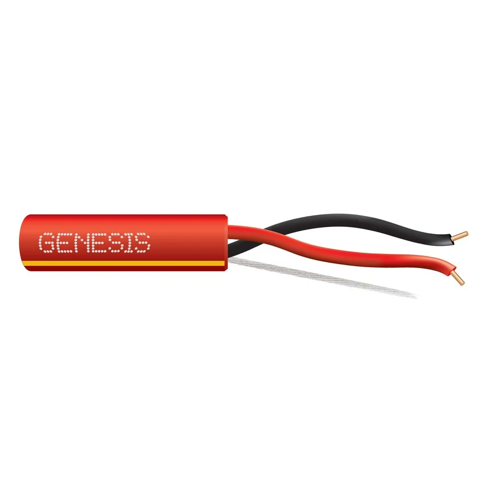 14 SOL CU 2/C N/S CL3P/FPLP PVC-LS RED-YELLOW STRIPE GEN 1000 FT