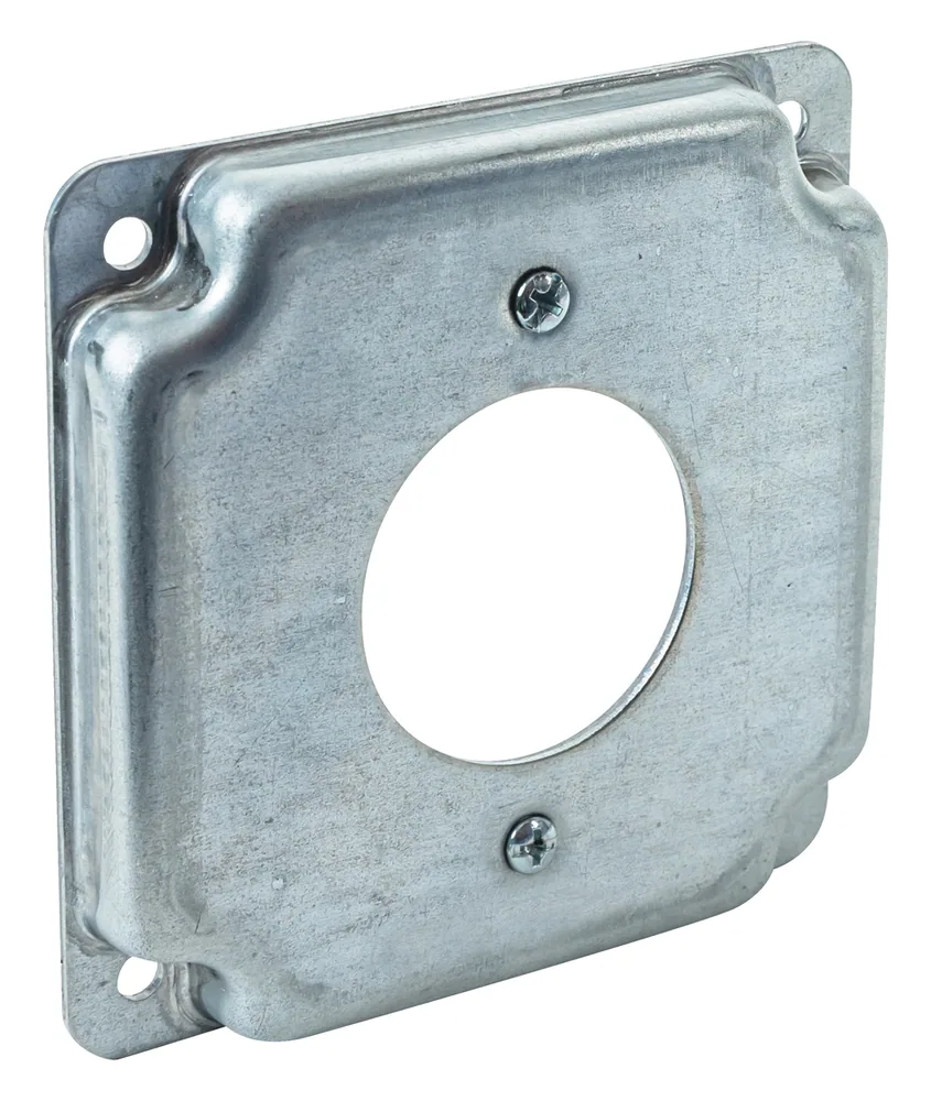 Tapa de Superficie Industrial Cuadrada 4", 1/2" Elevada - Diámetro 1.406"
