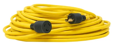 SOUTHWIRE, 12/3 SJTW 100' AMARILLA EXTENSIÓN PARA INTEMPERIE GIRO-BLOQUEO NEMA L5-20P