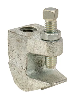 ABRAZADERA DE VIGA HIERRO 3/8" VARILLA PESTAÑA 1-1/4"- 50 PIEZAS