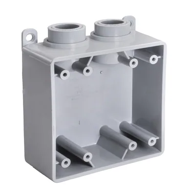 3/4" WEATHERPROOF BOX TWO-GANG TYPE FSS 5PK