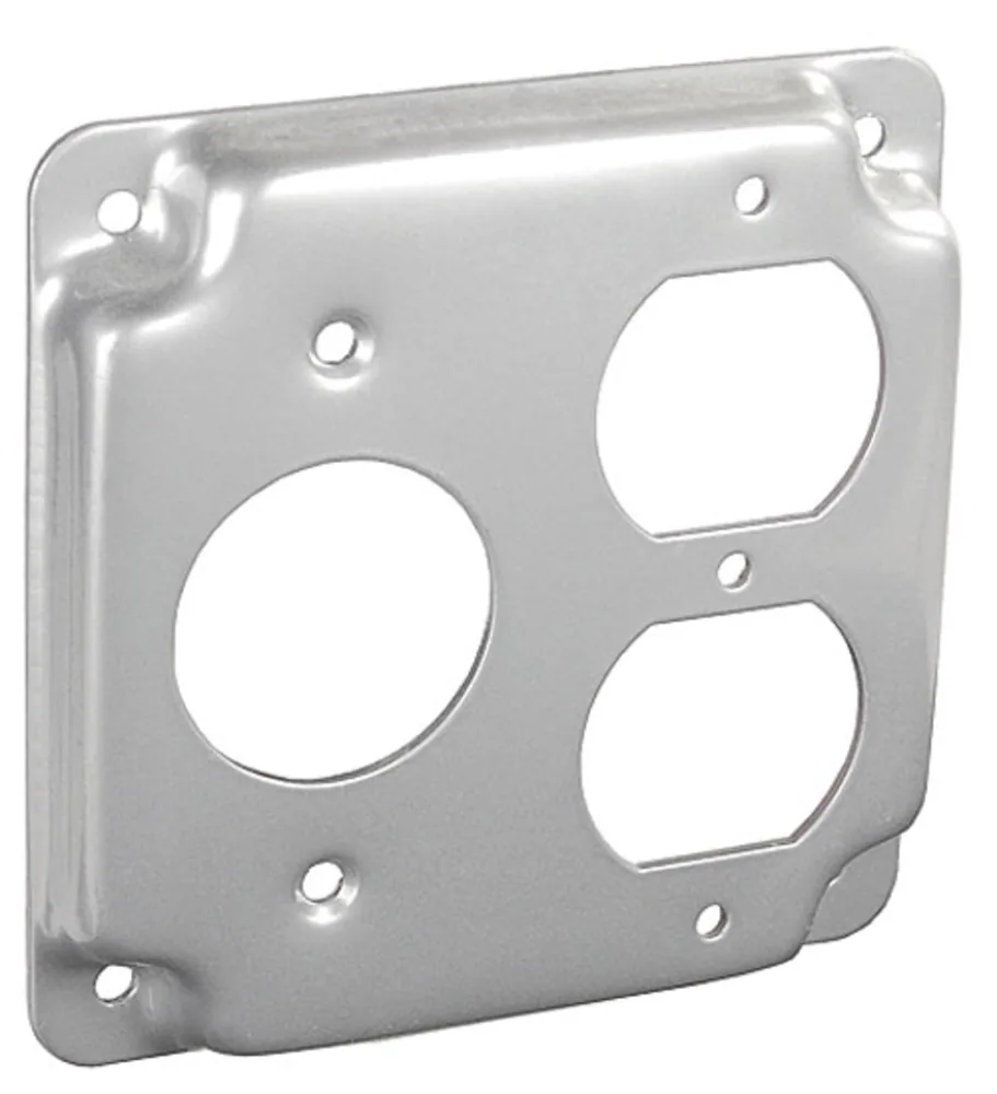 TAPA DE RECEPTÁCULO DUPLEX Y SIMPLE DE 4 SQ