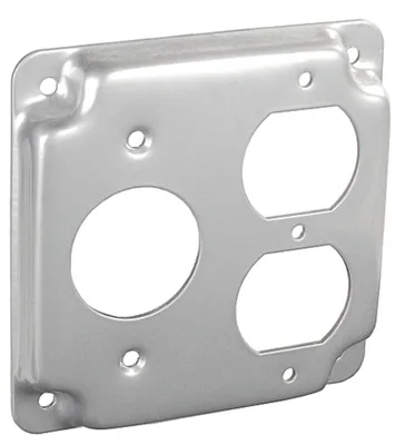 TAPA DE RECEPTÁCULO DUPLEX Y SIMPLE DE 4 SQ