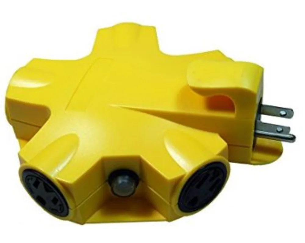 5 OUTLET ADAPTER YELLOW / BULK