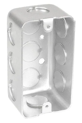 Caja Práctica, 1-7/8" de Profundidad - Embutida, Con KO para Tubo Conduit