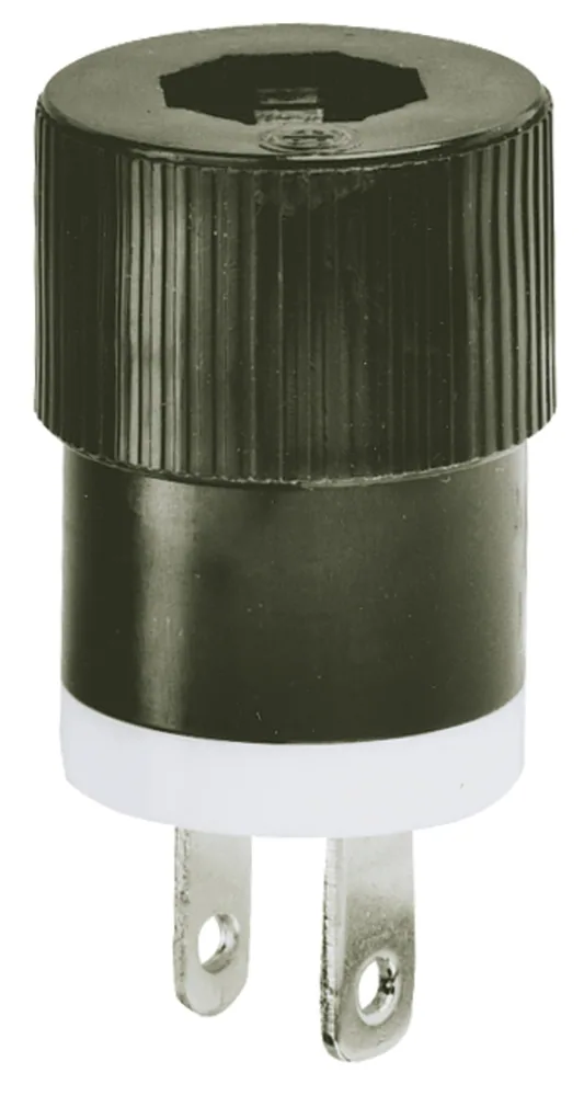 ENCHUFE MACHO 1-15 15A 125V 2P2W CON TIERRA U