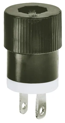 ENCHUFE MACHO 1-15 15A 125V 2P2W CON TIERRA U