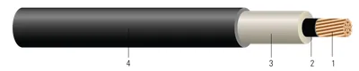CABLE DE POTENCIA PARA TRACCIÓN CU 2400V NL-EPR termoestable SOLONON LSZH-TS. MV 90