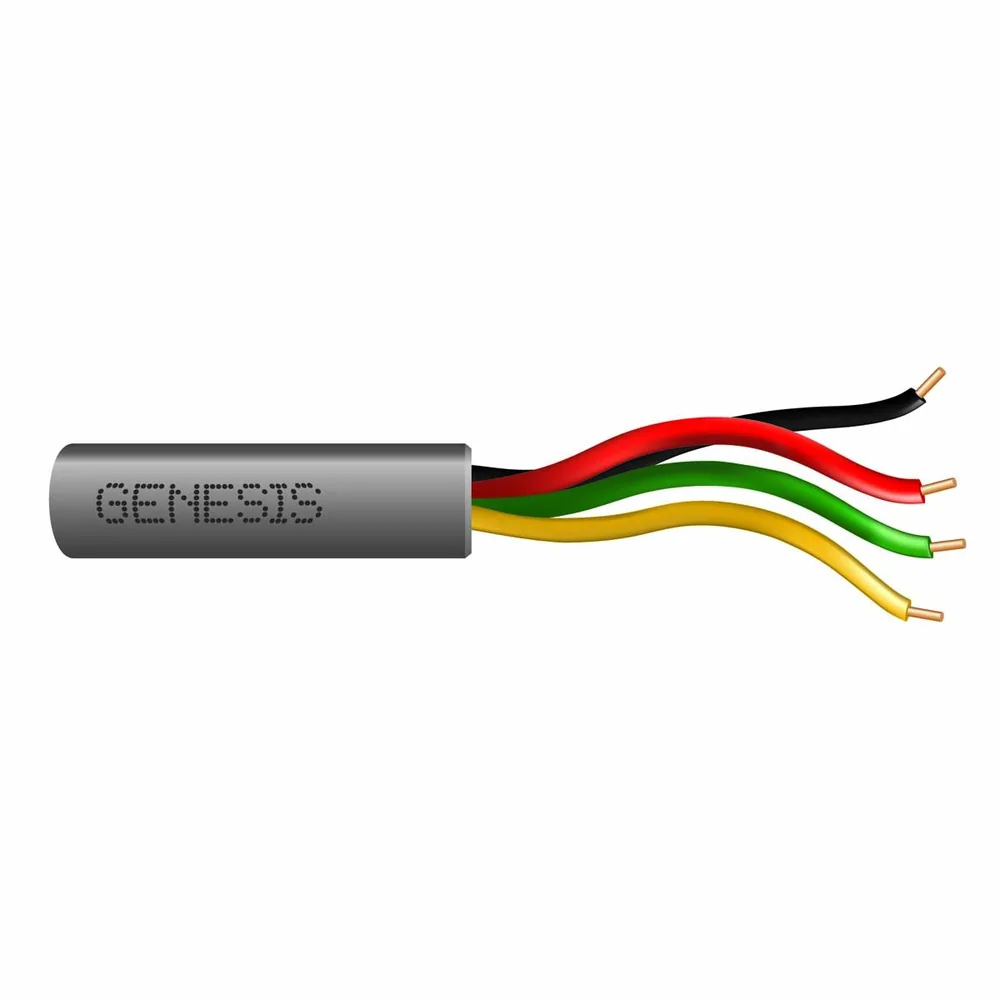 22 SOL 4 CONDUCTORES CU CL2R/FPLR/CMR GRIS GEN 500 FT