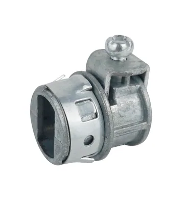 3/8" TAMAÑO DE COMERCIO CONECTOR MC ENCAJE RÁPIDO FUNDICIÓN DE ZINC CON SOPORTE RANGO DE CABLE KOSIZE 1/2": 0.405" - 0.612"