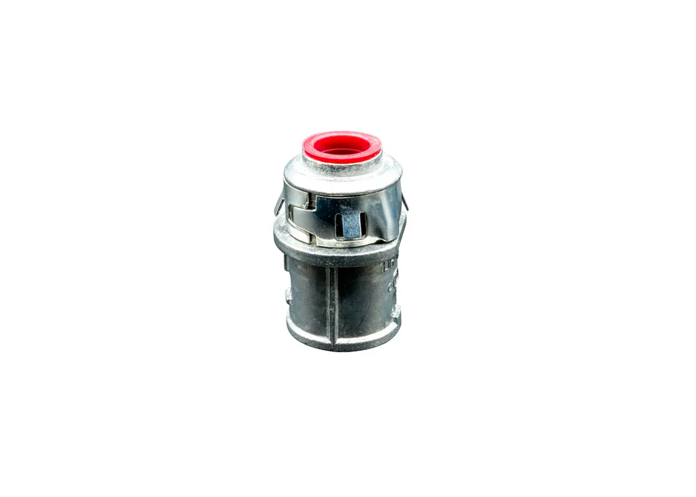 3/8" TRADE SIZE SNAP IN MC CONECTOR AISLADO DIE CAST 1/2" KO SIZECABLE RANGE: 0.405" - 0.612"
