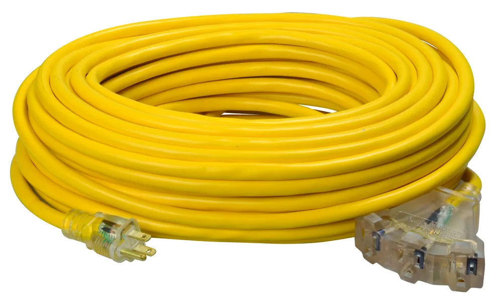 100' TRIPLE OUTLET EXTENSION CORD