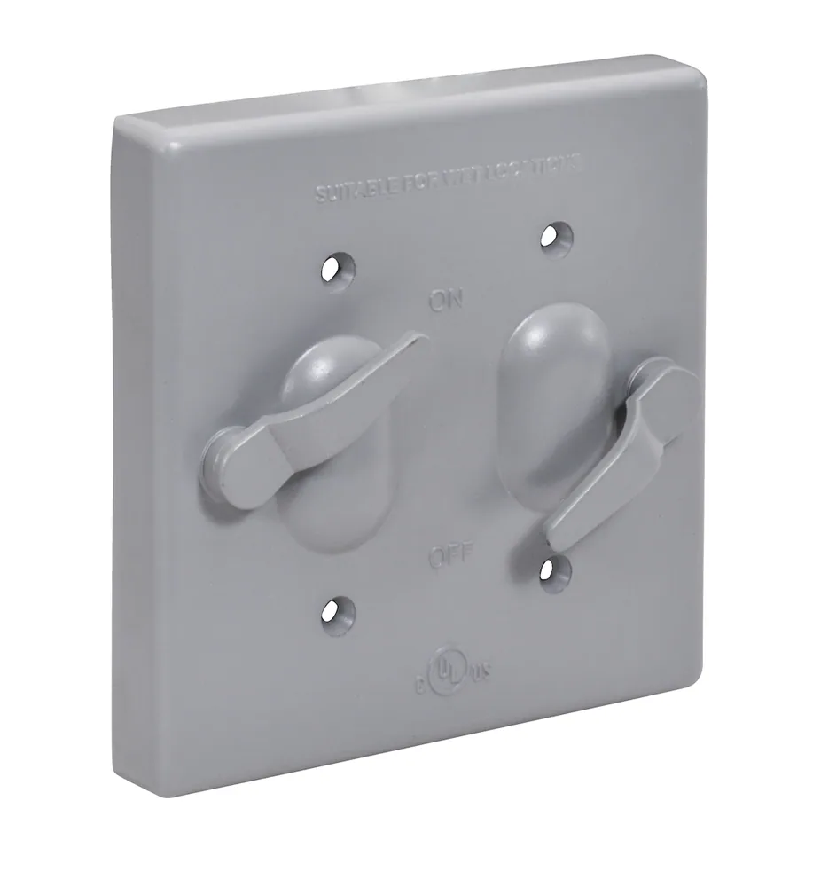 2-GANG TOGGLE SWITCH HEAVY DUTY WP COVER