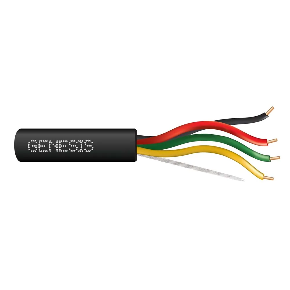 18 SOL CU 4/C N/S CMP/CL3P/FPLP PVC-LS BLACK GEN 1000 FT