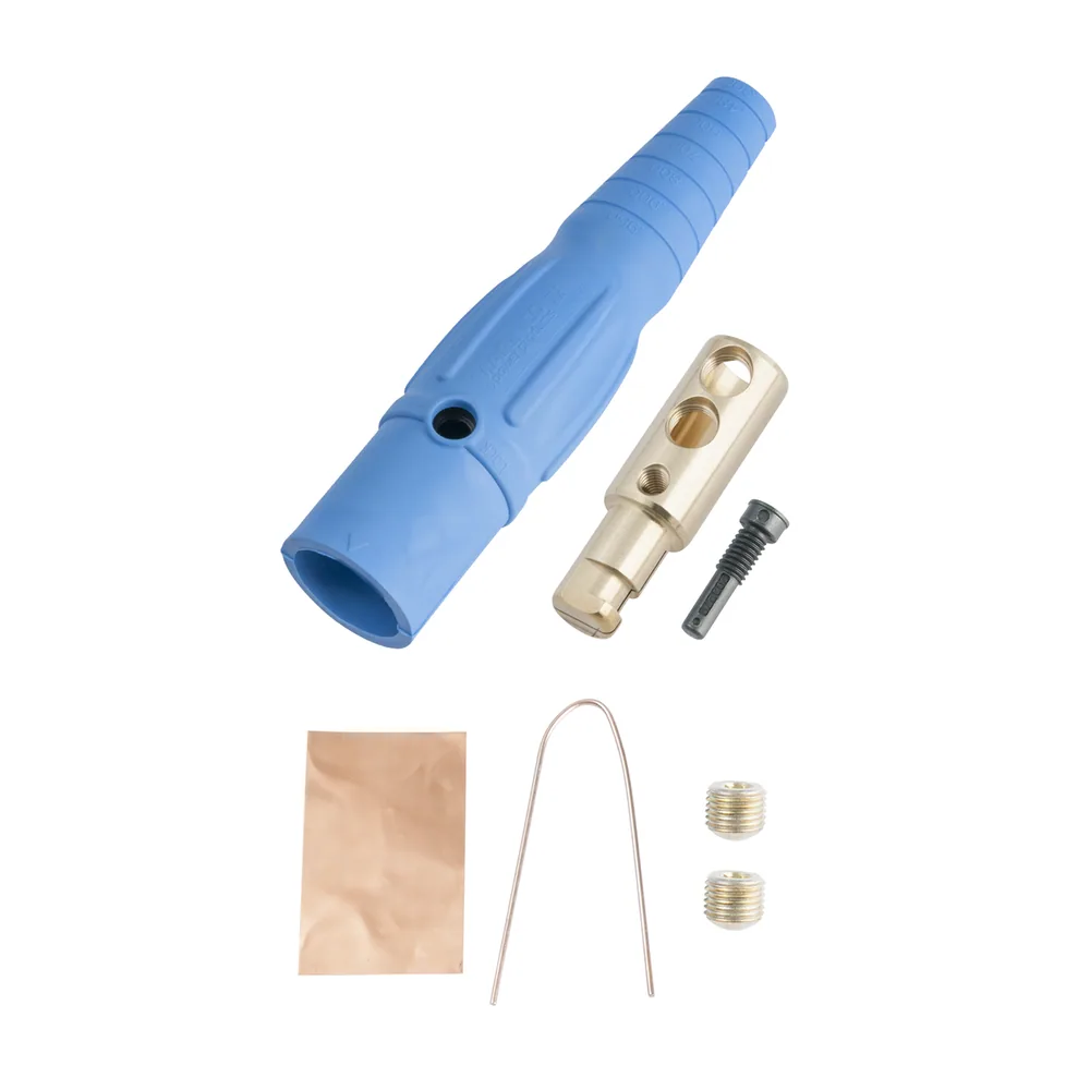 DISPOSITIVO CAM-TECH, CONECTOR MACHO 2/0-4/0 AZUL