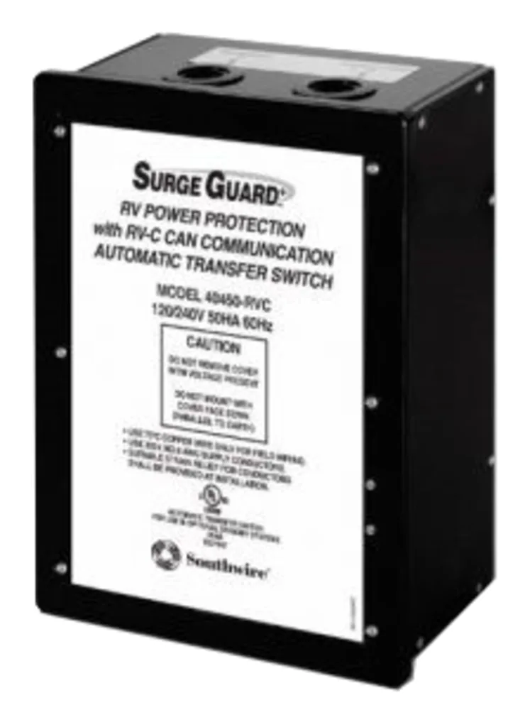 50A Automatic Transfer Switch with RV-C Can Communication w/ Button Intf No Conn