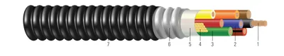 CU 600V Aislamiento XLPE Chaqueta PVC ARMOR-X® XHHW-2 Cable de Control. Clasificado para charola (CT) - Resistente a la luz solar - Para enterrado directo - Libre de silicona
