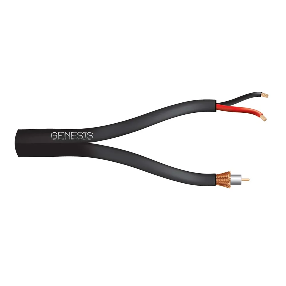 20/1 RG59 18/2 ZIP COAX 500PB BLK GEN