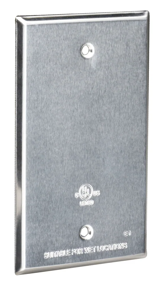 TAPA EN BLANCO RESISTENTE A LA INTEMPERIE PARA 1 CAJA CON EMPAQUE GRIS