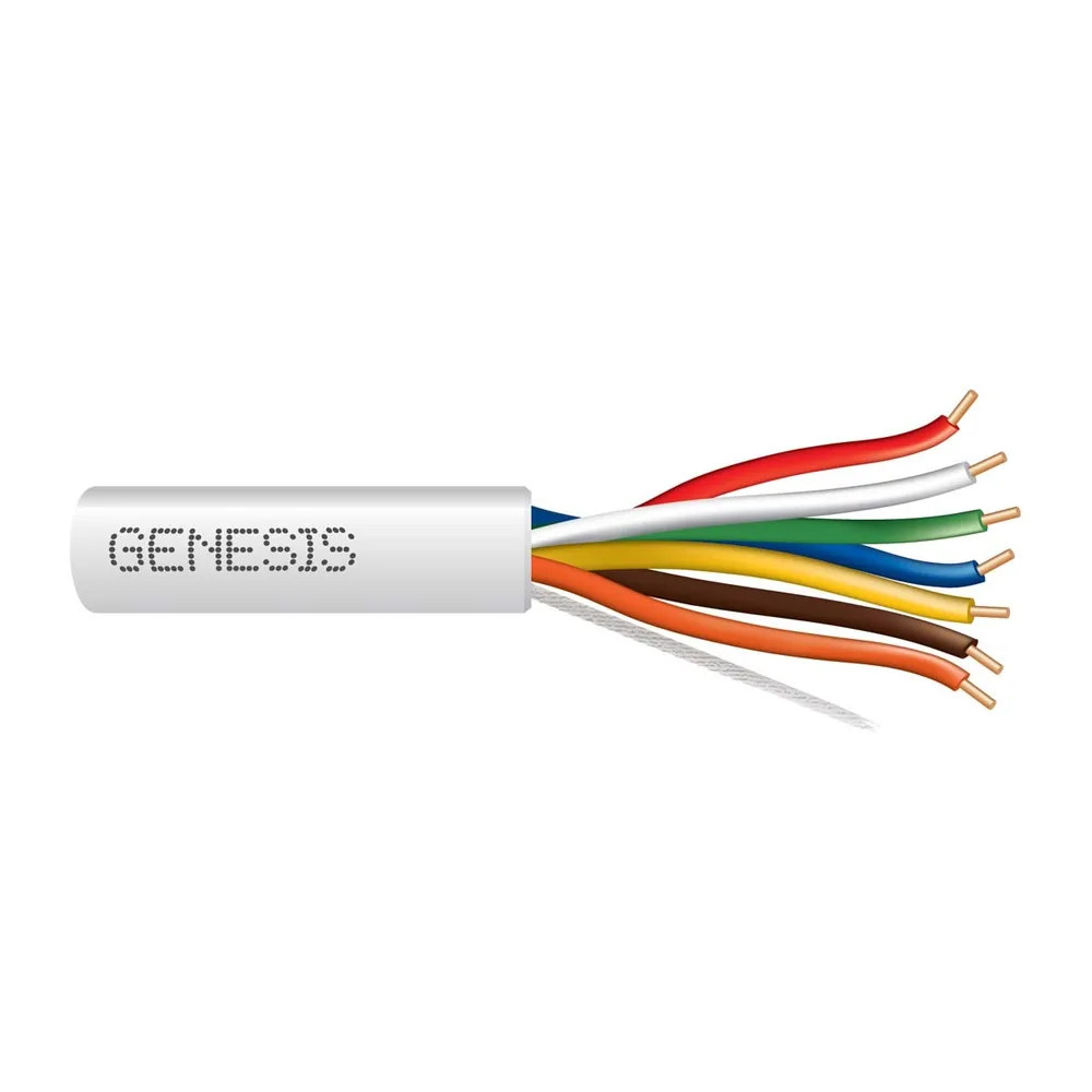 18 SOL 7/C CU T-STAT CL2 WHITE GEN 250 FT