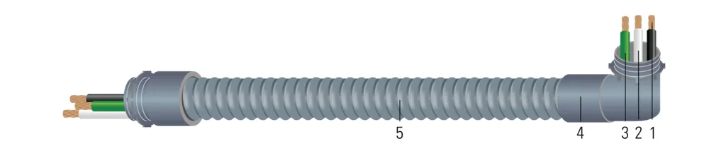 Conjunto de cable modular no metálico ULTRA-WHIP