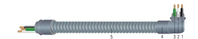 Conjunto de cable modular no metálico ULTRA-WHIP