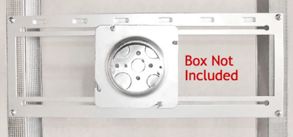 4 OR 4-11/16 IN. SQUARE BOX SLIDER WALL MOUNTING BRACKET, 16 IN. STUDWALL TO CENTER DISTANCE