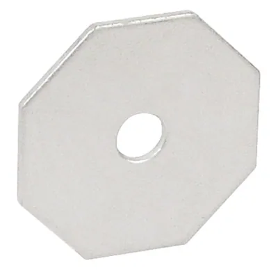 ARANDELA PARA SOPORTE OCTOGONAL 1-1/2" DÍA. 1/2" TAMAÑO DE PERNO, PAQUETE 1000
