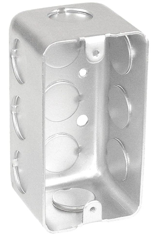 Caja Práctica, 2-1/8" de Profundidad - Embutida, Con KO para Tubo Conduit