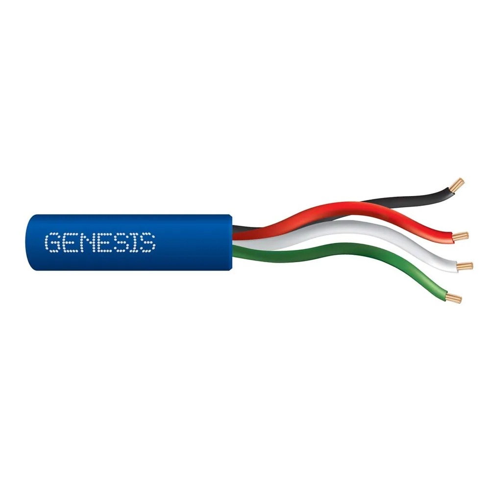 22-7 4/C CU CL2R/FPLR/CMR BLUE GEN 500 FT