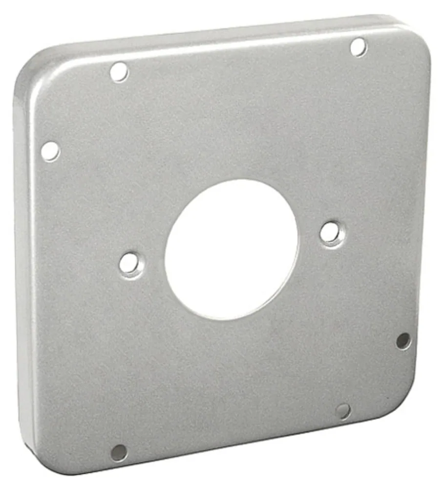 4-11/16" Square Industrial Surface Cover, 1/2" Raised - 1.594" Dia.