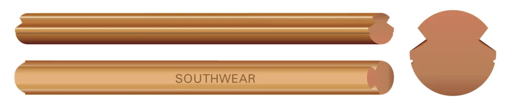 Hilo de contacto ranurado de cobre estirado en duro, 30% SouthWear®