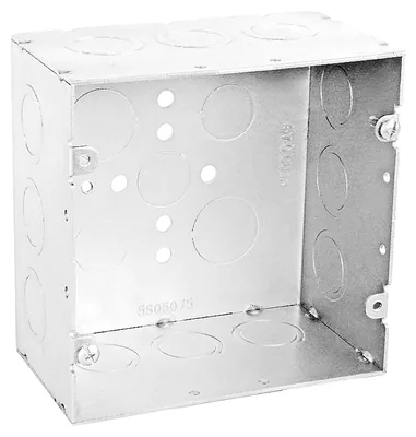 5 IN SQ BOX 2-7/8 IN DEEP 1/2 & AMP