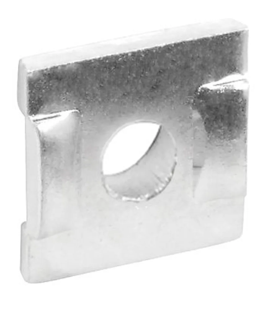ARANDELA CUADRADA CON MUESCA PARA PERFIL, PERNO DE 5/8", ACERO ZINCADO, 1-5/8", PAQUETE DE 100