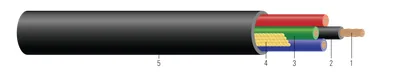 12-7 3 CONDUCTORES CU XHHW/SÓLIDO NEGRO/ROJO/AZUL 1x12 GG TIPO TC-ER 600V NEGRO