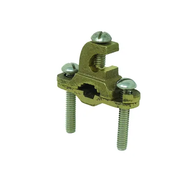 ABRAZADERA DE TIERRA, ZAPATA LAY-IN, BRONCE, 3/8"-1", #10-#2AWG, 1 PZA