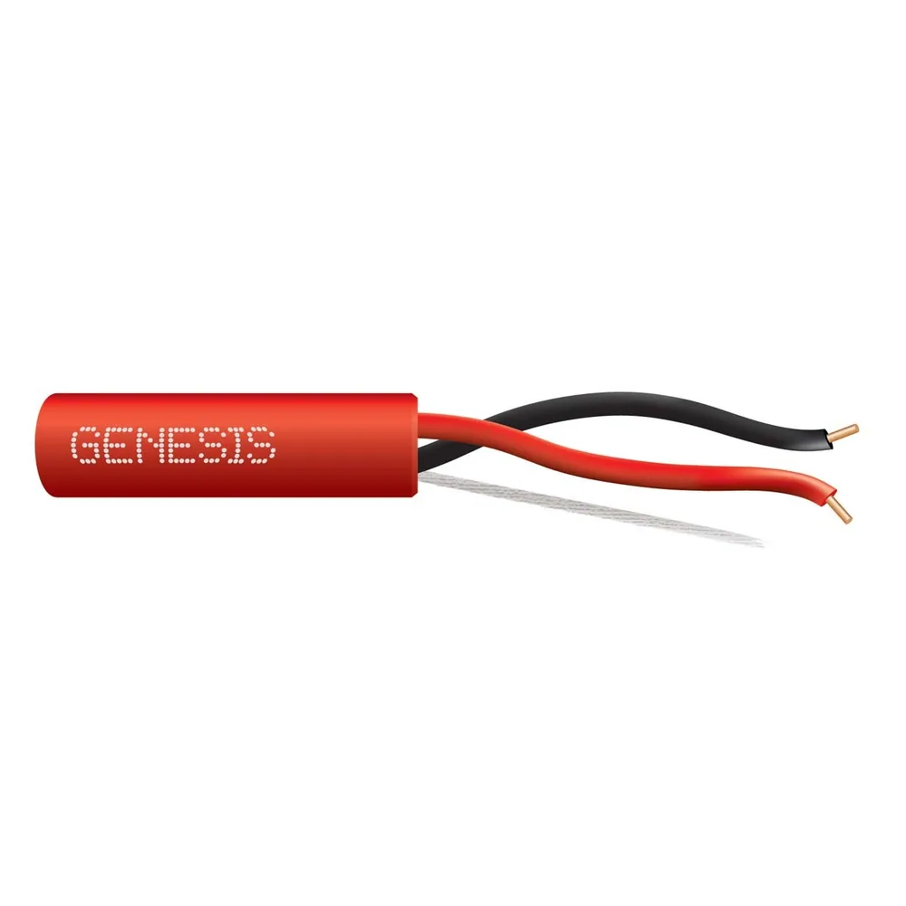 14 SOL CU 2/C N/S CL3R/FPLR PVC RED GEN 1000 FT