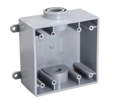 CAJA RESISTENTE A LA INTEMPERIE 1" DOS CONTACTOS TIPO FSC
