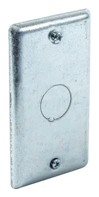 Tapa de Caja Handy - En Blanco Con Knockout de 1/2"