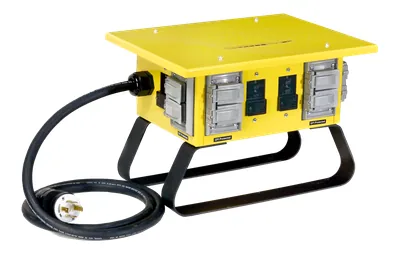 125/250V 30A Caja de Energía Temporal 4-Circuitos 4 Receptáculos 125V/20A 5-20 Duplex GFCI Tierra-U