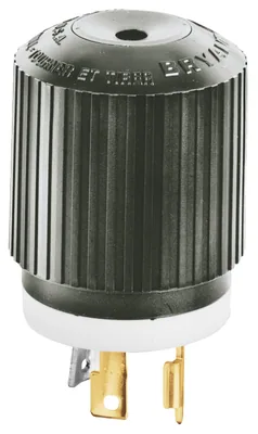 30A/125V NEMA L5-30P NEGRO ENCHUFE DE TORSIÓN NYLON HUBBELL HBL2611BK