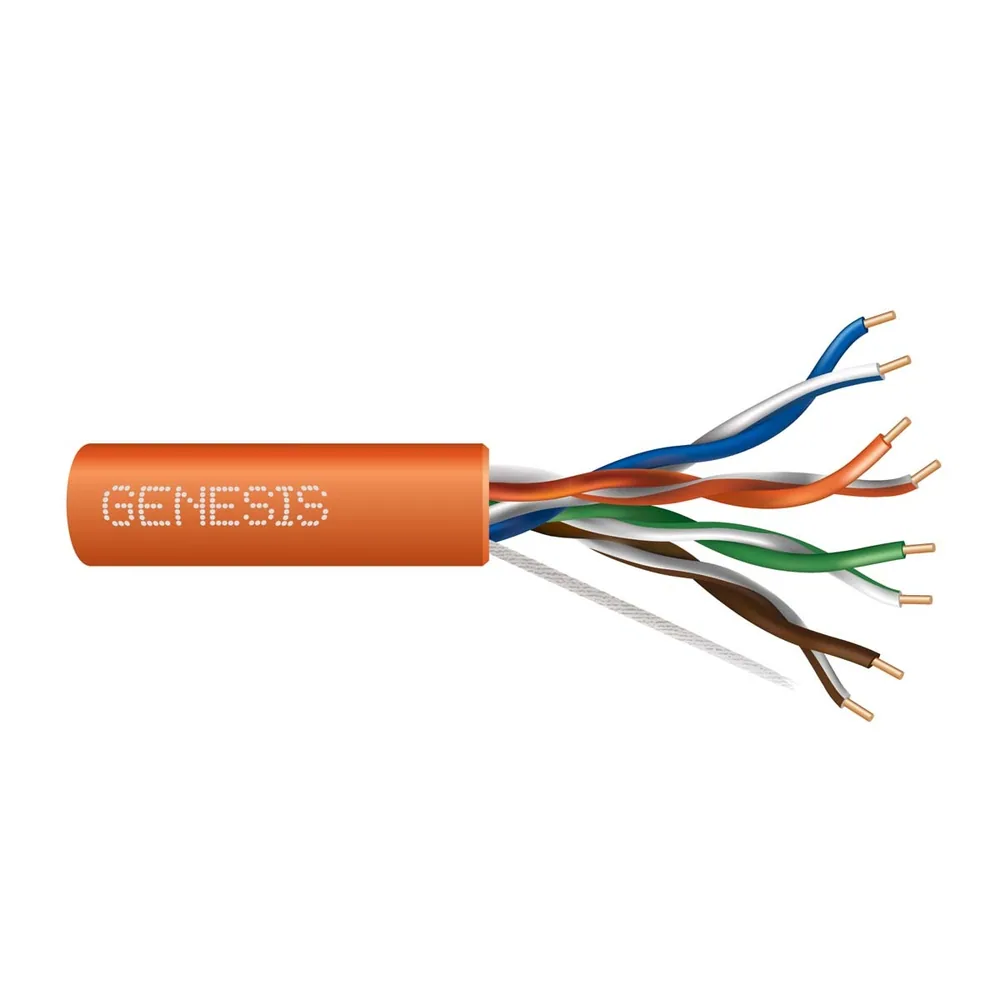 CABLE CAT6 23/4PR CMP/FT6 NARANJA 1M EN CAJA
