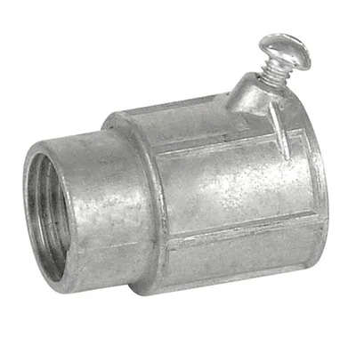 Conjunto de Acoplamiento Combinado Rígido a Flexible Roscado de 1/2" Tipo Tornillo de Ajuste - Fundición de Zinc
