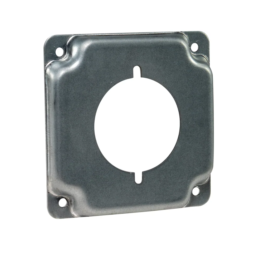 Tapa de Superficie Industrial Cuadrada 4", 1/2" Elevada - Diámetro 2.141"