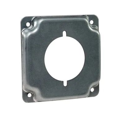4" Square Industrial Surface Cover, 1/2" Raised - 2.141" Dia.