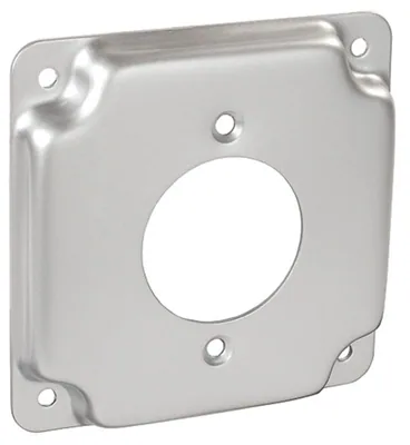 4" Square Industrial Surface Cover, 1/2" Raised - 1.719" Dia.